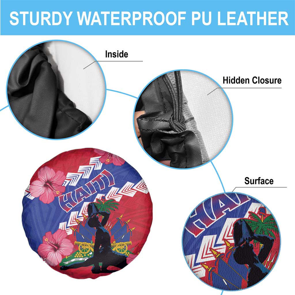 Haiti Spare Tire Cover Neg Maron Polynesian