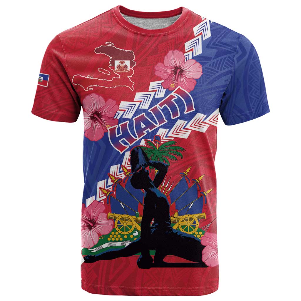 Haiti T Shirt Neg Maron Polynesian