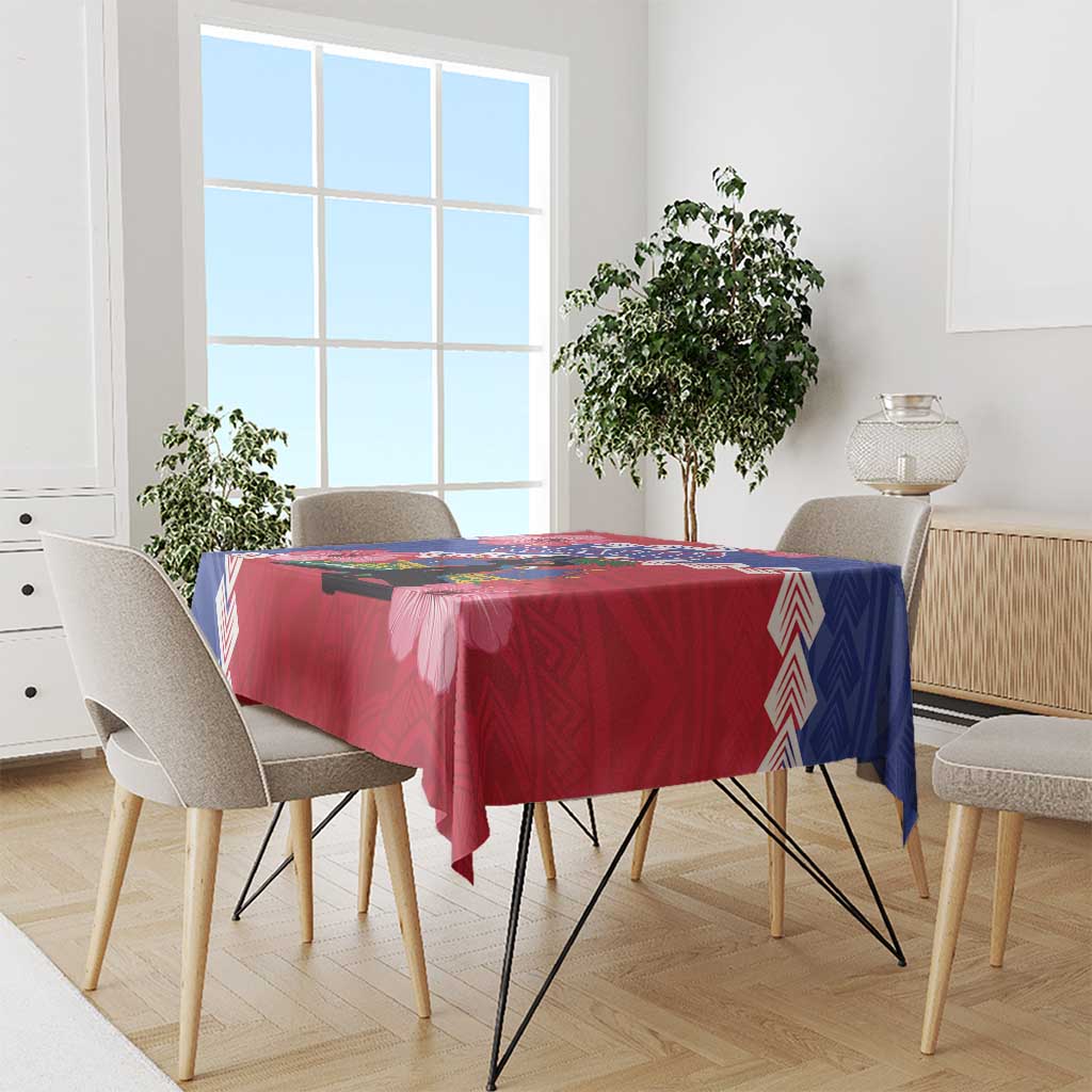 Haiti Tablecloth Neg Maron Polynesian