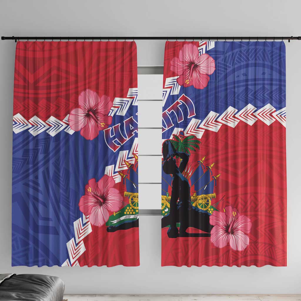 Haiti Window Curtain Neg Maron Polynesian