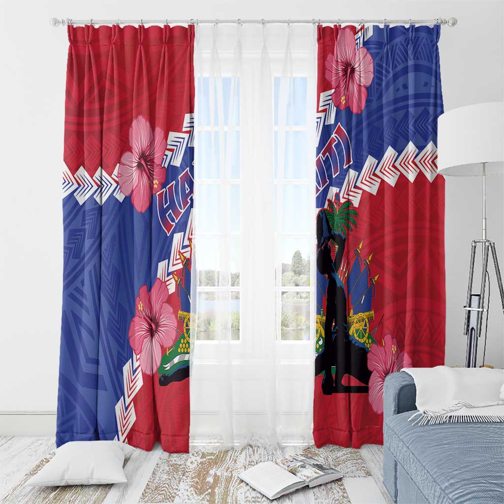 Haiti Window Curtain Neg Maron Polynesian