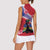 Haiti Women Sleeveless Polo Shirt Neg Maron Polynesian