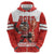 Custom Canada Ice Hockey Hoodie Beaver Mascot With Champions Trophy
