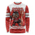 Custom Canada Ice Hockey Long Sleeve Shirt Beaver Mascot With Champions Trophy