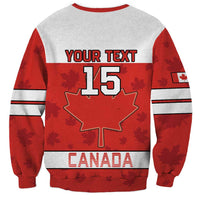 Custom Canada Ice Hockey Sweatshirt Beaver Mascot With Champions Trophy