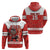 Custom Canada Ice Hockey Zip Hoodie Beaver Mascot With Champions Trophy