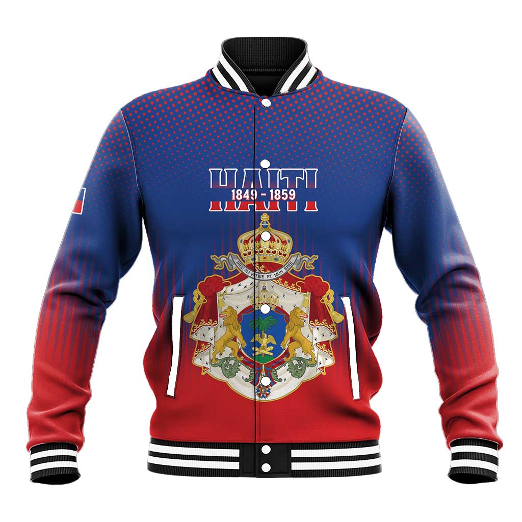 Personalized Second Empire of Haiti 1849-1859 Baseball Jacket Imperial Coat Of Arms Flag Style