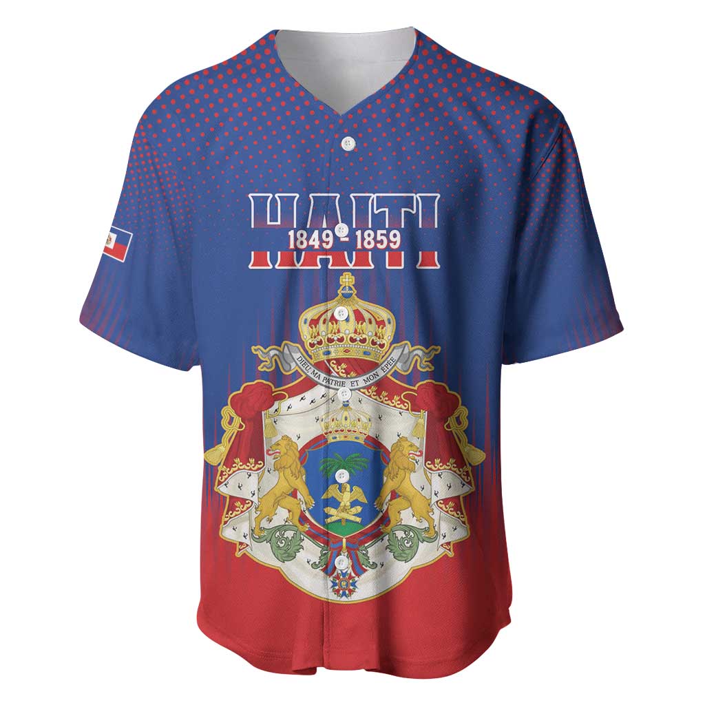 Personalized Second Empire of Haiti 1849-1859 Baseball Jersey Imperial Coat Of Arms Flag Style