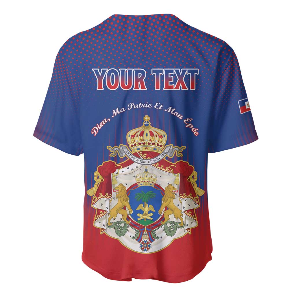 Personalized Second Empire of Haiti 1849-1859 Baseball Jersey Imperial Coat Of Arms Flag Style