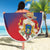 Personalized Second Empire of Haiti 1849-1859 Beach Blanket Imperial Coat Of Arms Flag Style