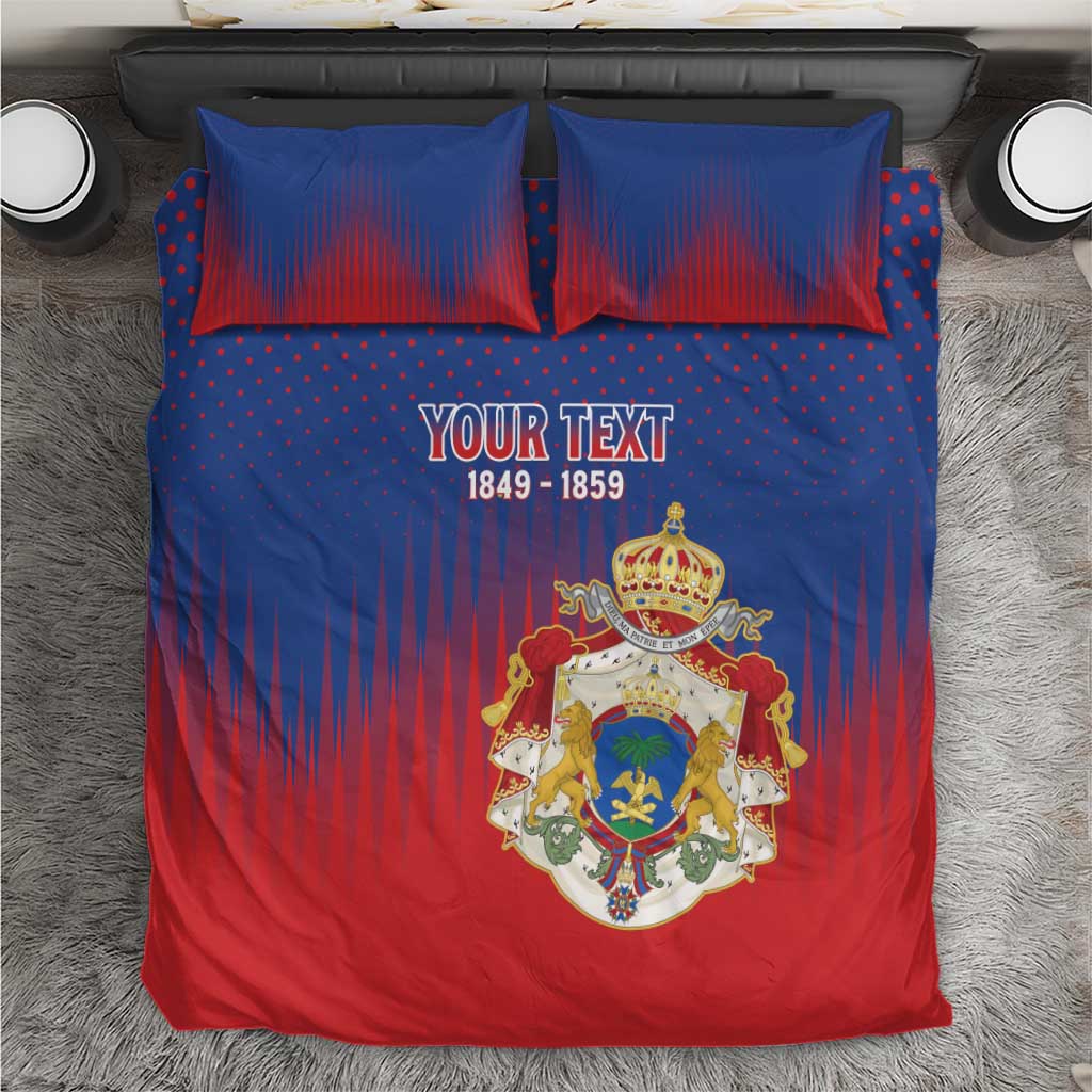 Personalized Second Empire of Haiti 1849-1859 Bedding Set Imperial Coat Of Arms Flag Style