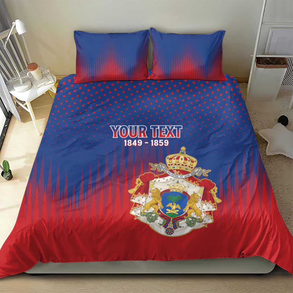 Personalized Second Empire of Haiti 1849-1859 Bedding Set Imperial Coat Of Arms Flag Style