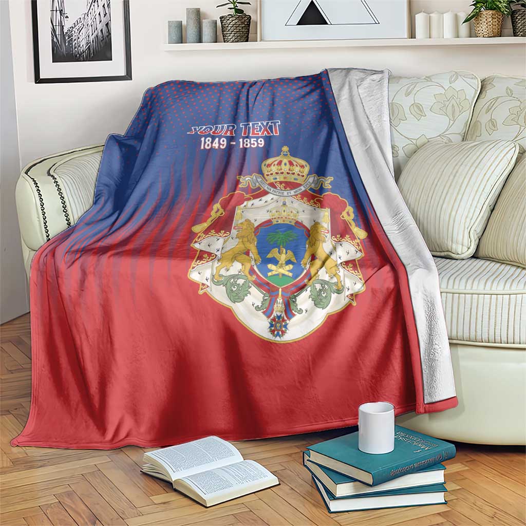 Personalized Second Empire of Haiti 1849-1859 Blanket Imperial Coat Of Arms Flag Style