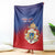 Personalized Second Empire of Haiti 1849-1859 Blanket Imperial Coat Of Arms Flag Style