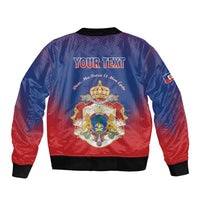 Personalized Second Empire of Haiti 1849-1859 Bomber Jacket Imperial Coat Of Arms Flag Style