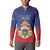 Personalized Second Empire of Haiti 1849-1859 Button Sweatshirt Imperial Coat Of Arms Flag Style