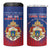 Personalized Second Empire of Haiti 1849-1859 4 in 1 Can Cooler Tumbler Imperial Coat Of Arms Flag Style