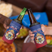 Personalized Second Empire of Haiti 1849-1859 4 in 1 Can Cooler Tumbler Imperial Coat Of Arms Flag Style