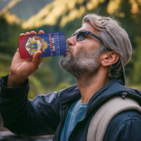 Personalized Second Empire of Haiti 1849-1859 4 in 1 Can Cooler Tumbler Imperial Coat Of Arms Flag Style