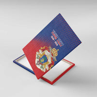 Personalized Second Empire of Haiti 1849-1859 Canvas Wall Art Imperial Coat Of Arms Flag Style