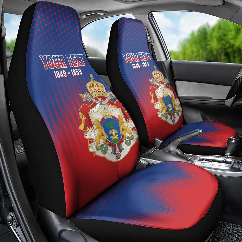 Personalized Second Empire of Haiti 1849-1859 Car Seat Cover Imperial Coat Of Arms Flag Style