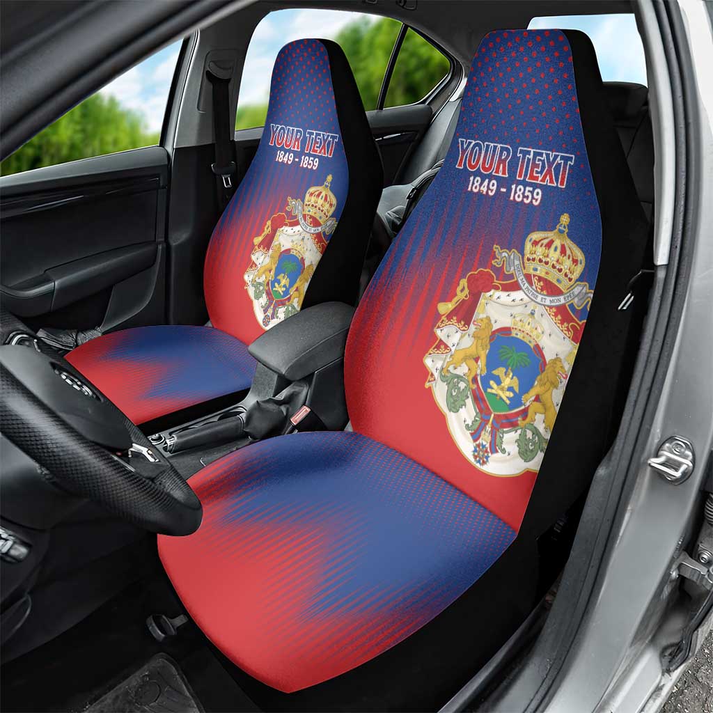 Personalized Second Empire of Haiti 1849-1859 Car Seat Cover Imperial Coat Of Arms Flag Style