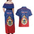 Personalized Second Empire of Haiti 1849-1859 Couples Matching Off Shoulder Maxi Dress and Hawaiian Shirt Imperial Coat Of Arms Flag Style