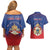 Personalized Second Empire of Haiti 1849-1859 Couples Matching Off Shoulder Short Dress and Hawaiian Shirt Imperial Coat Of Arms Flag Style