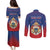 Personalized Second Empire of Haiti 1849-1859 Couples Matching Puletasi and Long Sleeve Button Shirt Imperial Coat Of Arms Flag Style