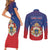 Personalized Second Empire of Haiti 1849-1859 Couples Matching Short Sleeve Bodycon Dress and Long Sleeve Button Shirt Imperial Coat Of Arms Flag Style