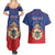 Personalized Second Empire of Haiti 1849-1859 Couples Matching Summer Maxi Dress and Hawaiian Shirt Imperial Coat Of Arms Flag Style