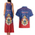 Personalized Second Empire of Haiti 1849-1859 Couples Matching Tank Maxi Dress and Hawaiian Shirt Imperial Coat Of Arms Flag Style