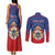 Personalized Second Empire of Haiti 1849-1859 Couples Matching Tank Maxi Dress and Long Sleeve Button Shirt Imperial Coat Of Arms Flag Style