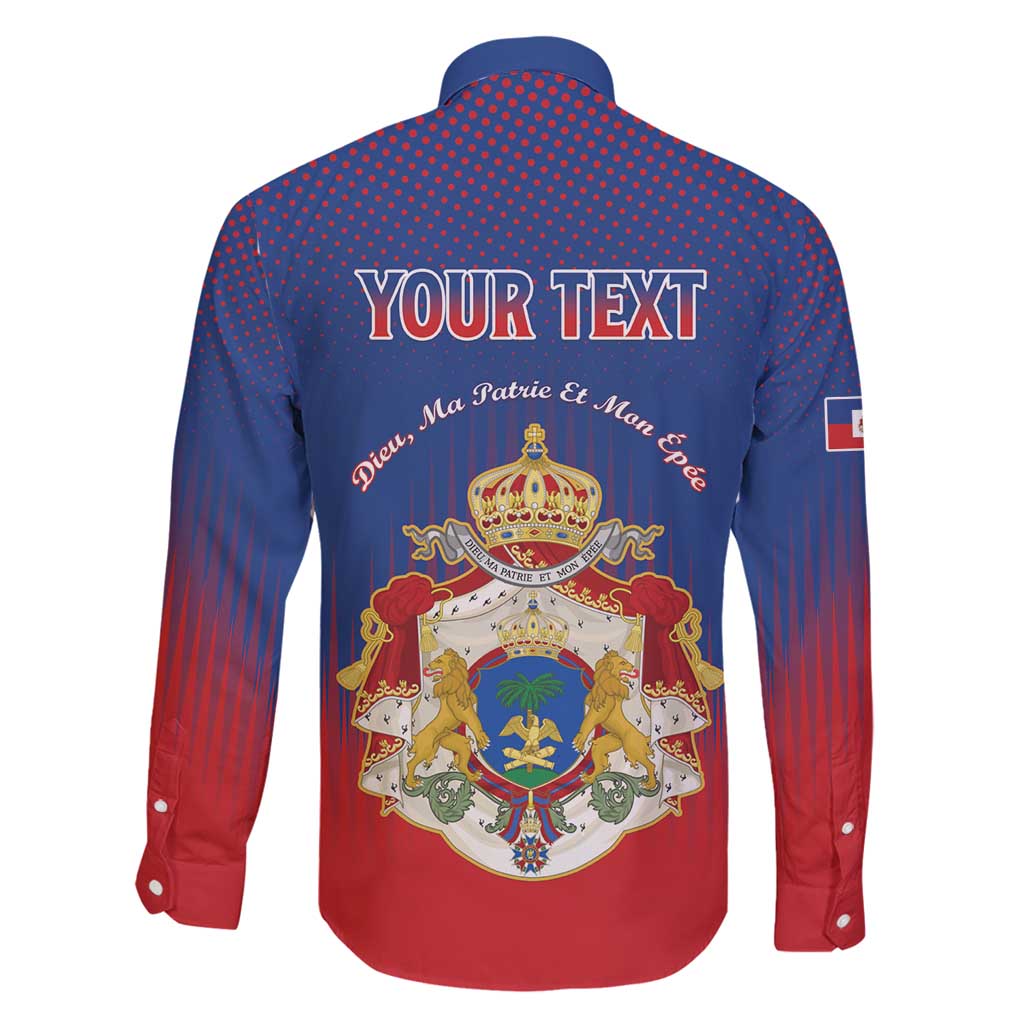 Personalized Second Empire of Haiti 1849-1859 Family Matching Long Sleeve Bodycon Dress and Hawaiian Shirt Imperial Coat Of Arms Flag Style