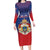 Personalized Second Empire of Haiti 1849-1859 Family Matching Long Sleeve Bodycon Dress and Hawaiian Shirt Imperial Coat Of Arms Flag Style