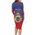 Personalized Second Empire of Haiti 1849-1859 Family Matching Long Sleeve Bodycon Dress and Hawaiian Shirt Imperial Coat Of Arms Flag Style