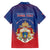 Personalized Second Empire of Haiti 1849-1859 Family Matching Off The Shoulder Long Sleeve Dress and Hawaiian Shirt Imperial Coat Of Arms Flag Style