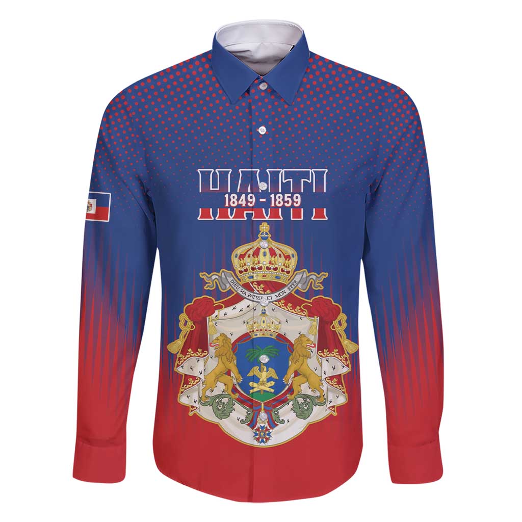 Personalized Second Empire of Haiti 1849-1859 Family Matching Short Sleeve Bodycon Dress and Hawaiian Shirt Imperial Coat Of Arms Flag Style