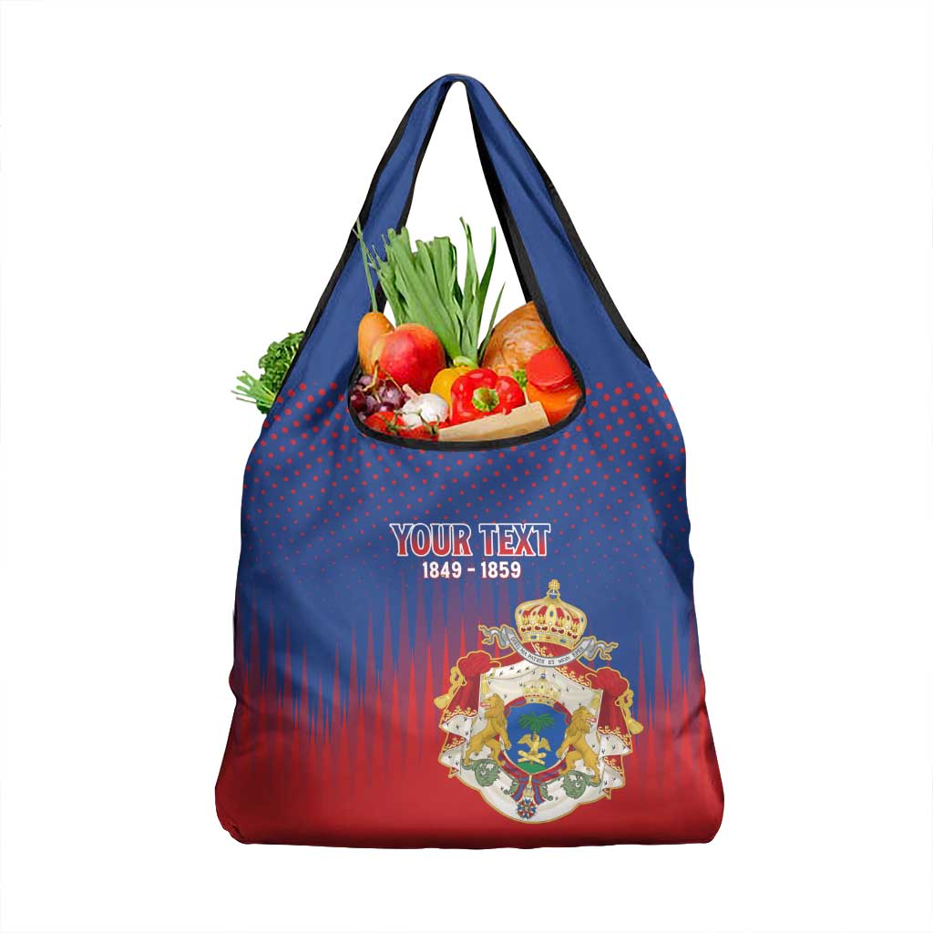 Personalized Second Empire of Haiti 1849-1859 Grocery Bag Imperial Coat Of Arms Flag Style