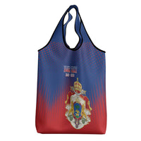 Personalized Second Empire of Haiti 1849-1859 Grocery Bag Imperial Coat Of Arms Flag Style
