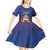 Personalized Second Empire of Haiti 1849-1859 Kid Short Sleeve Dress Imperial Coat Of Arms Flag Style