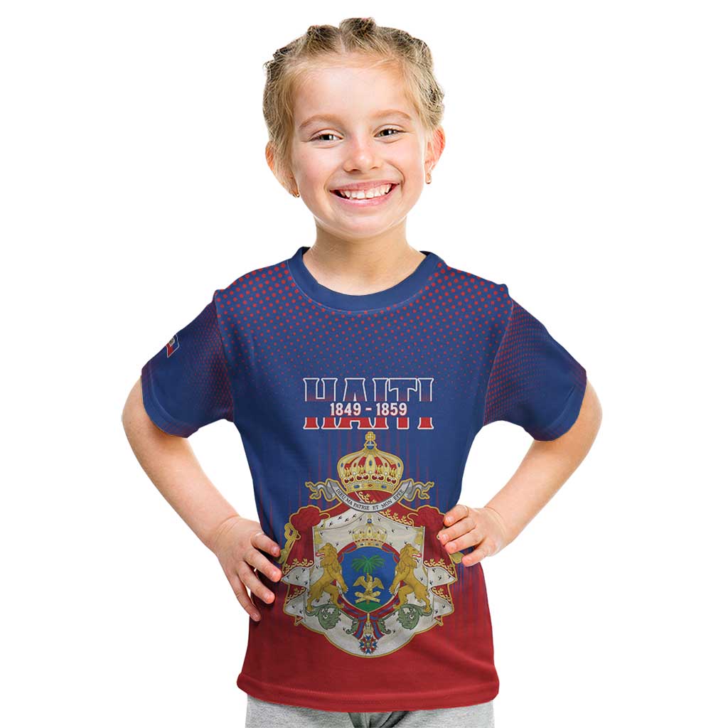 Personalized Second Empire of Haiti 1849-1859 Kid T Shirt Imperial Coat Of Arms Flag Style
