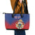 Personalized Second Empire of Haiti 1849-1859 Leather Tote Bag Imperial Coat Of Arms Flag Style