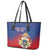 Personalized Second Empire of Haiti 1849-1859 Leather Tote Bag Imperial Coat Of Arms Flag Style