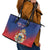 Personalized Second Empire of Haiti 1849-1859 Leather Tote Bag Imperial Coat Of Arms Flag Style