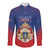 Personalized Second Empire of Haiti 1849-1859 Long Sleeve Button Shirt Imperial Coat Of Arms Flag Style