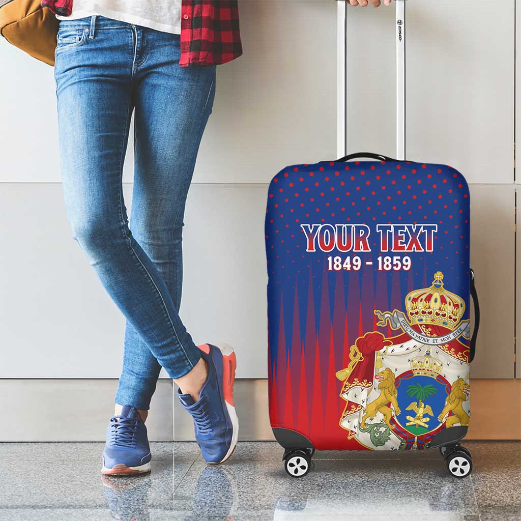 Personalized Second Empire of Haiti 1849-1859 Luggage Cover Imperial Coat Of Arms Flag Style