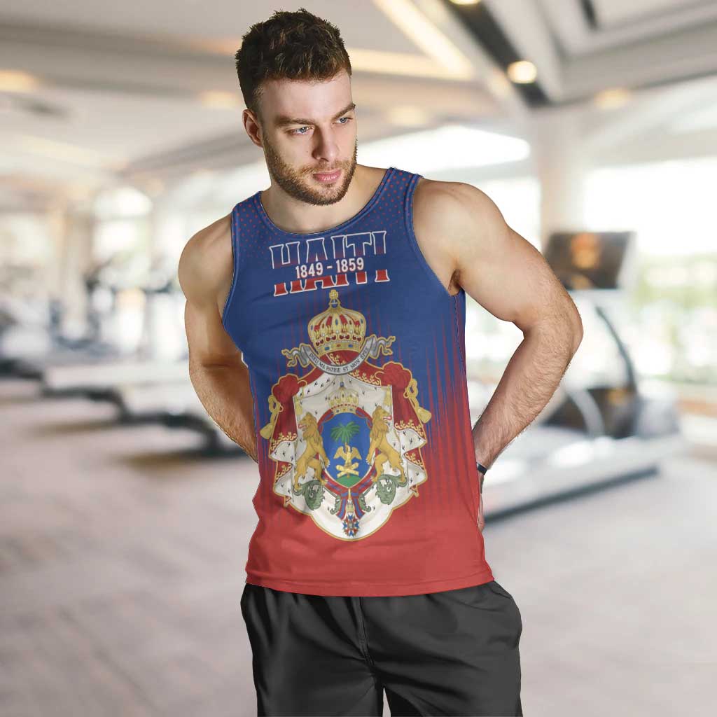 Personalized Second Empire of Haiti 1849-1859 Men Tank Top Imperial Coat Of Arms Flag Style