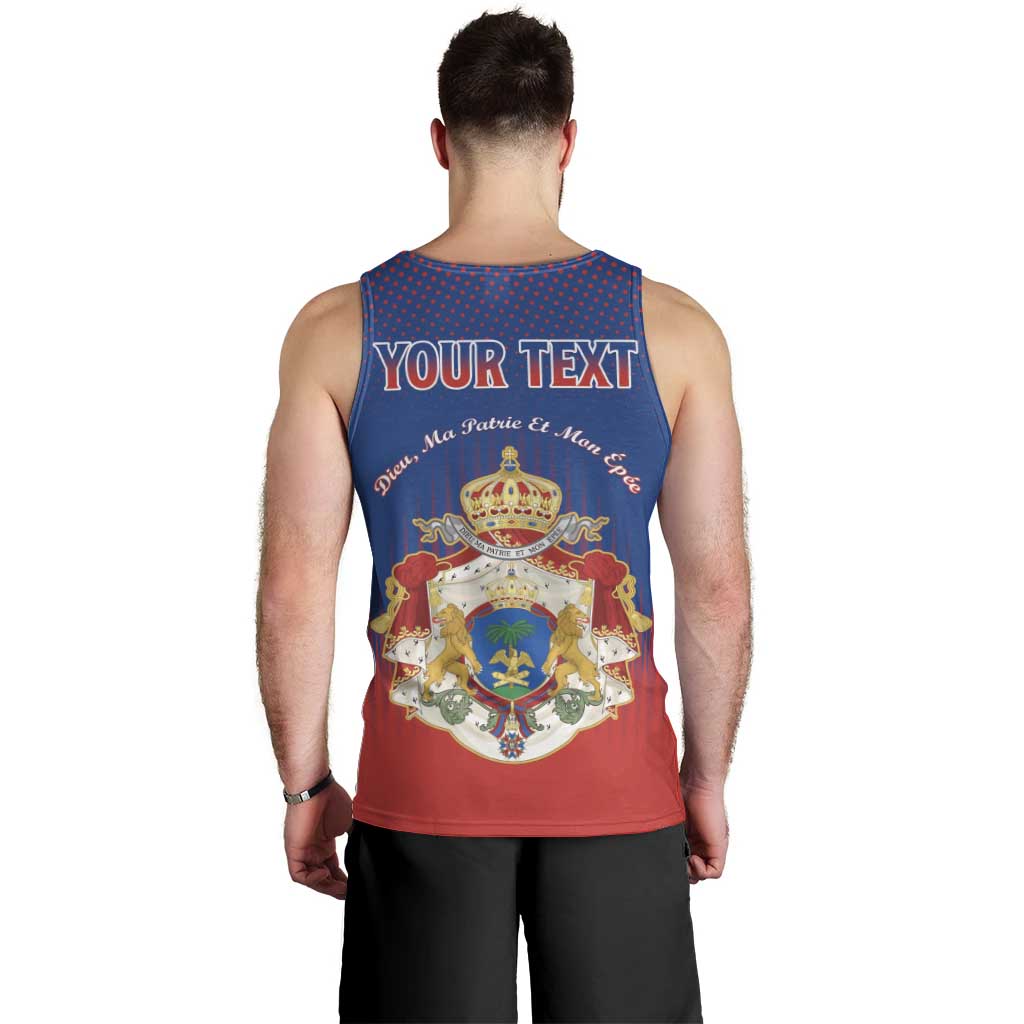 Personalized Second Empire of Haiti 1849-1859 Men Tank Top Imperial Coat Of Arms Flag Style