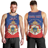 Personalized Second Empire of Haiti 1849-1859 Men Tank Top Imperial Coat Of Arms Flag Style